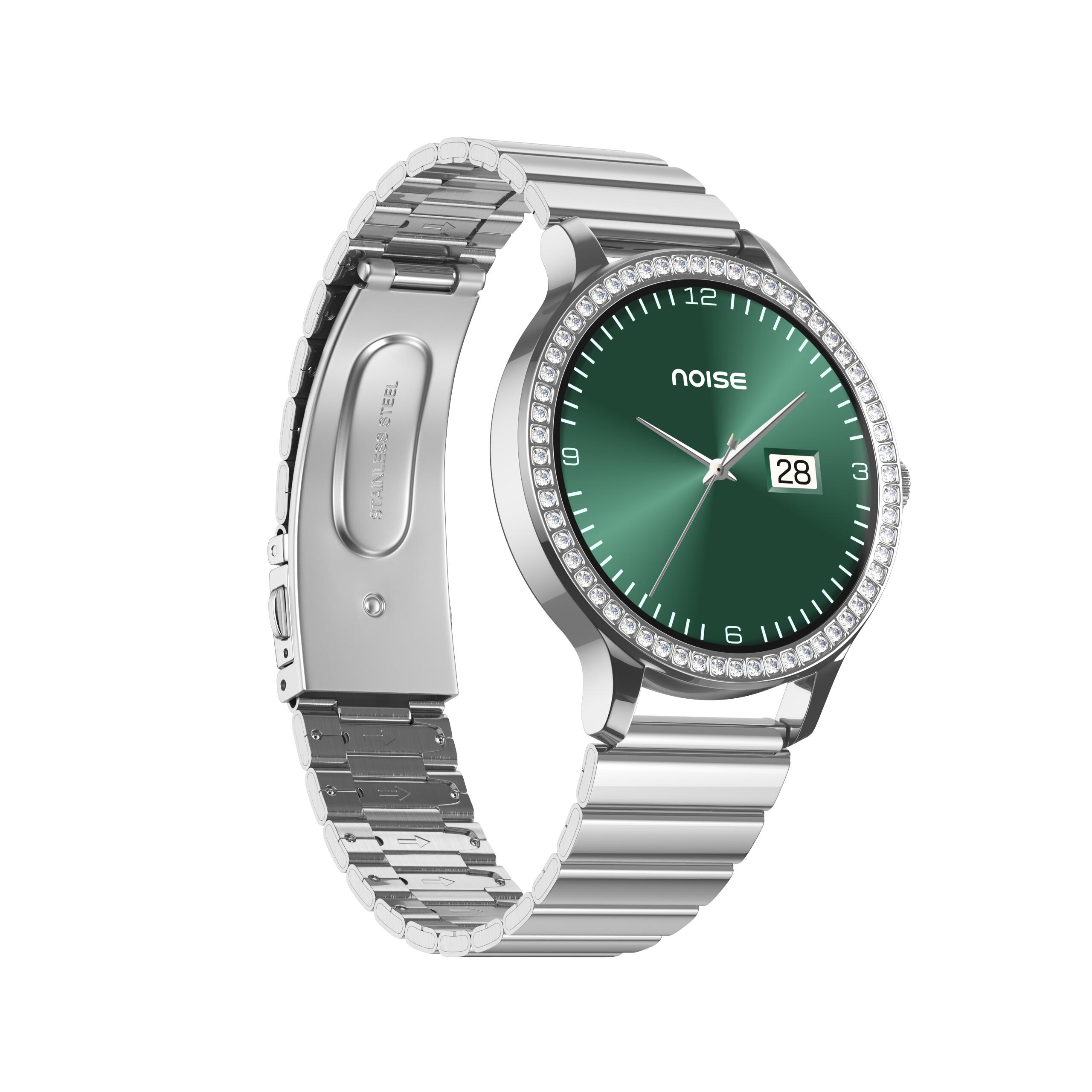 Slimme Horloge Smartwatch NOISE Diva Araya Iconic Zilver 2/4