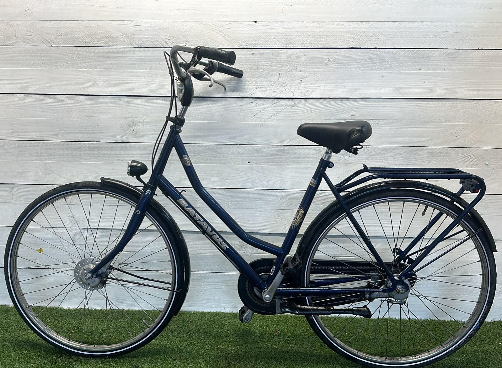 Tweedehands Batavus stadsfiets dames, blauw 28" 2/3