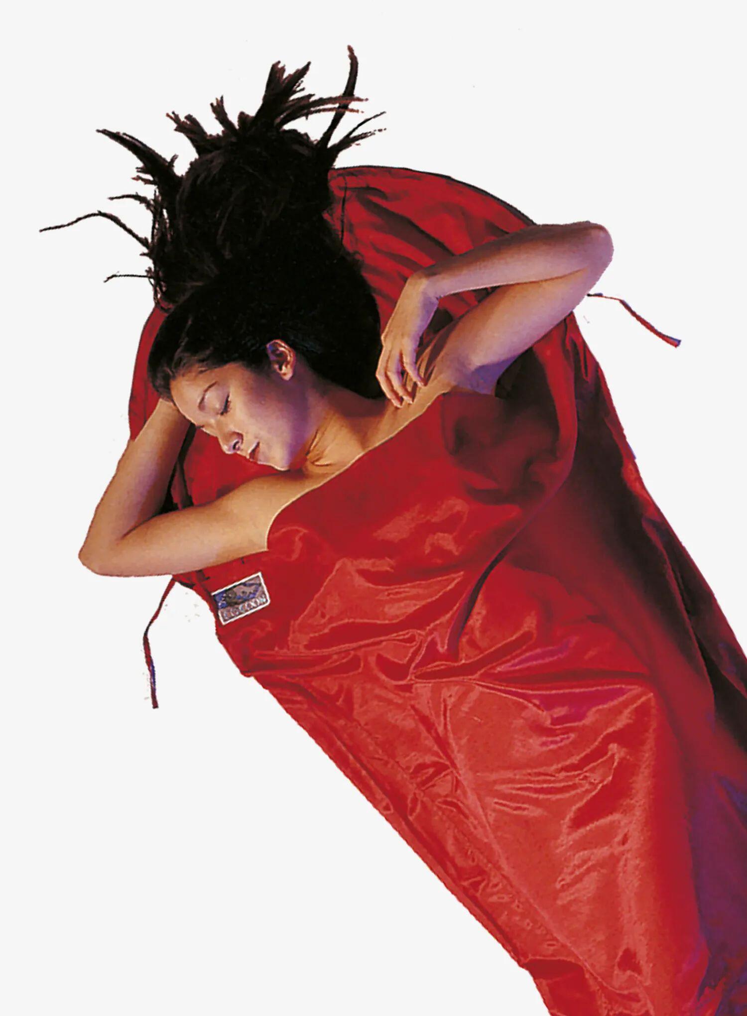 Wkładka do śpiwora Cocoon MummyLiner - Silk/Cotton - monks red 2/2