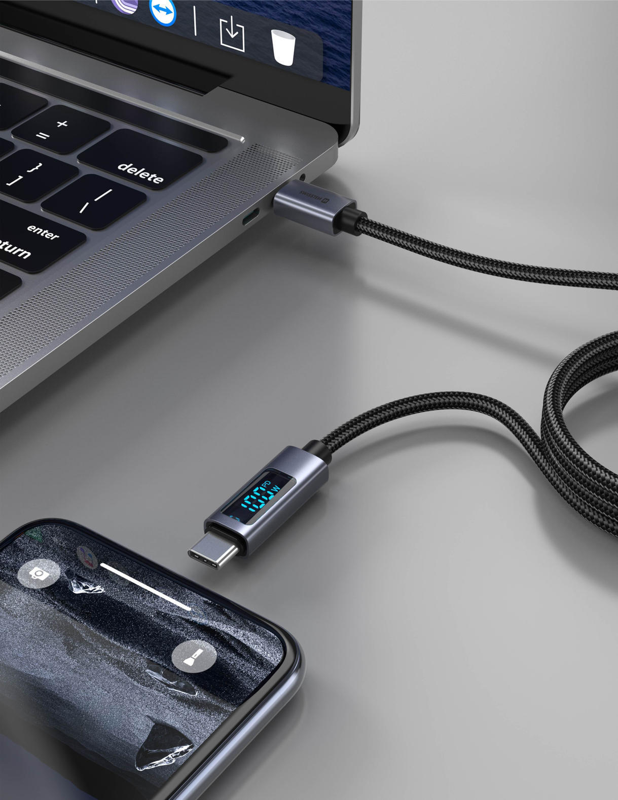 Cabo SWISSTEN LCD USB-C para USB-C 1,5 m 3/3