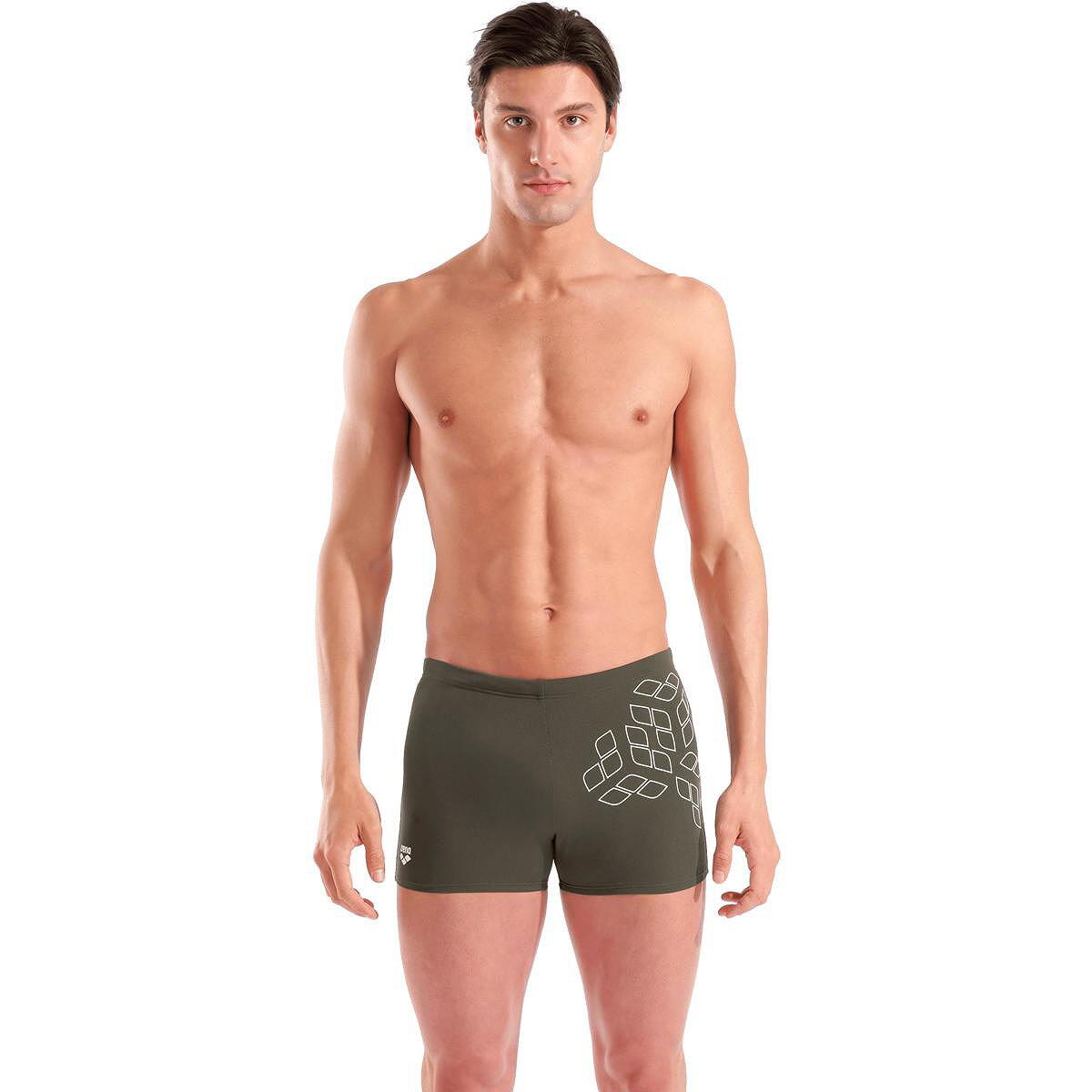 Arena Kikko Graphic Slip de Bain Hommes - Sauge / Blanc 2/7