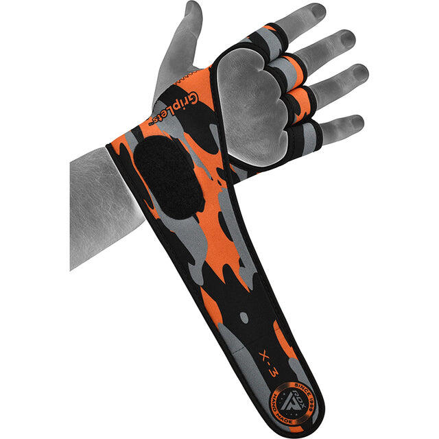 Gewichtheber-Handschuhe mit langem Riemen 3/3