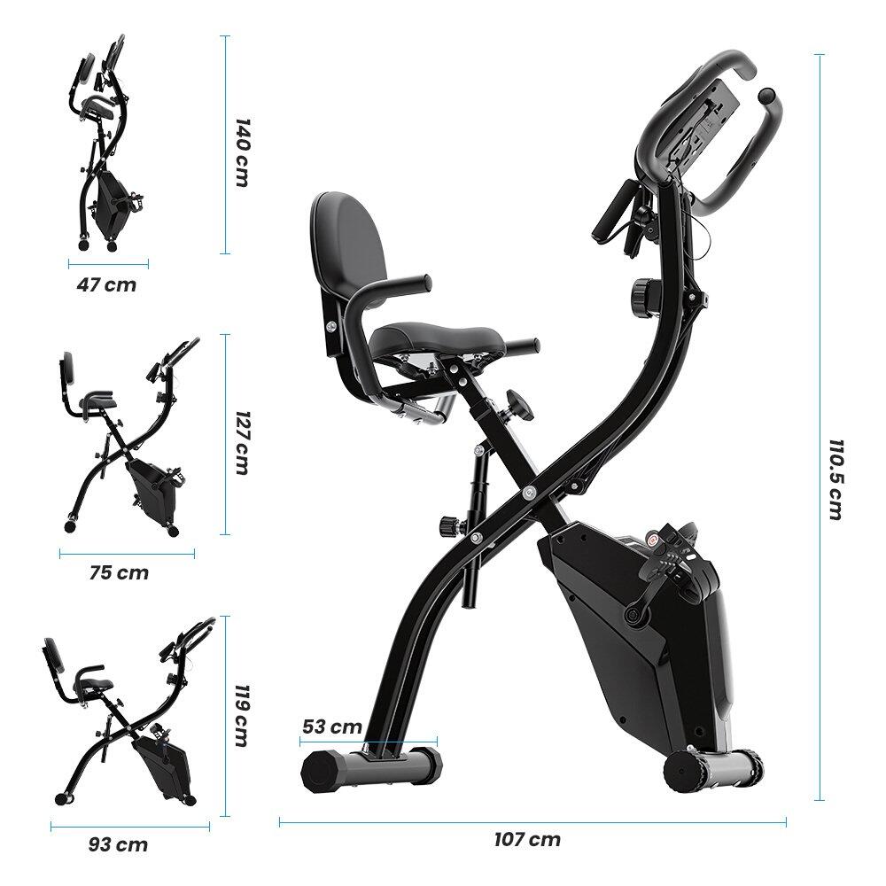 Formill YZJ-501 Bicicleta magnética dobrável Bluetooth 8KG 16 níveis 150kg 4/6