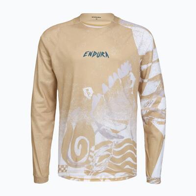 Heren fiets longsleeve endura singletrack print