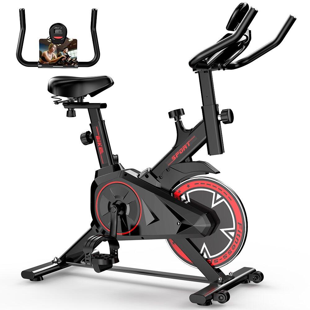 Formill QK-101 Bicicleta de casa silenciosa correia LCD ajustável 120kg 5/6