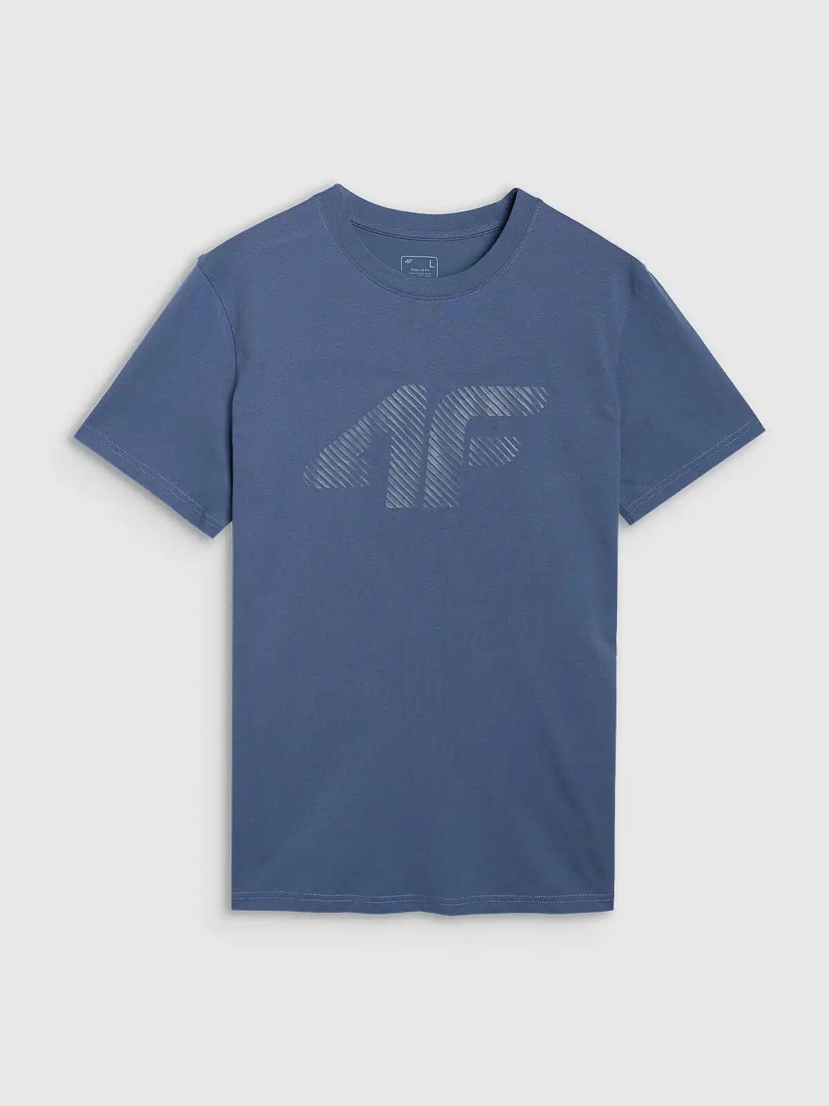 T-shirt regular z nadrukiem męski 4F 4FWMM00TTSHM2257 7/7