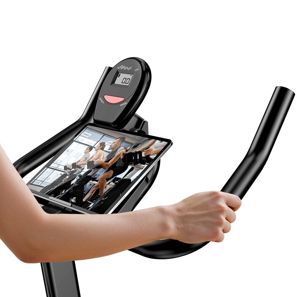 Formill QK-101 Bicicleta de casa silenciosa correia LCD ajustável 120kg 4/6