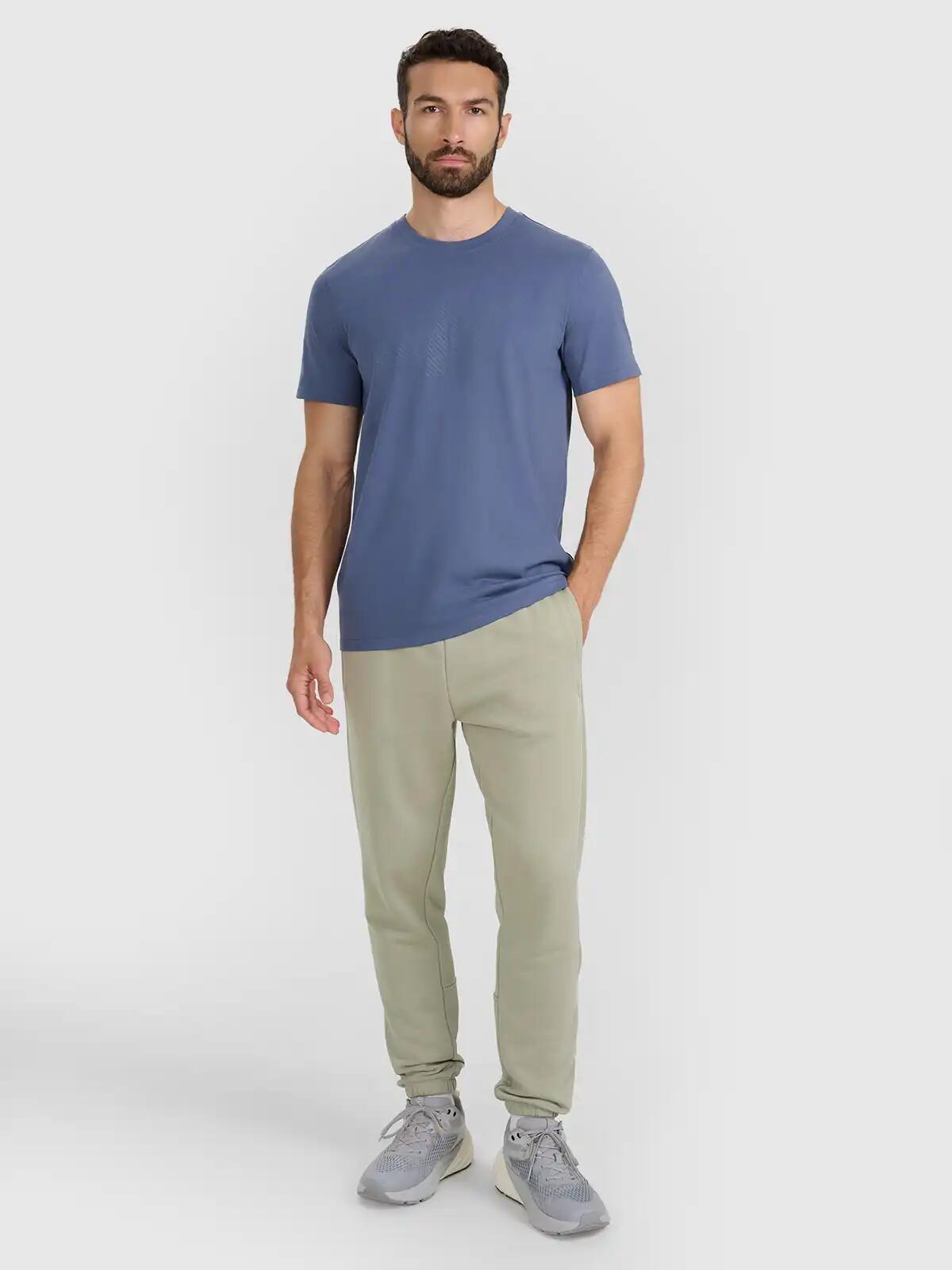 T-shirt regular z nadrukiem męski 4F 4FWMM00TTSHM2257 4/7