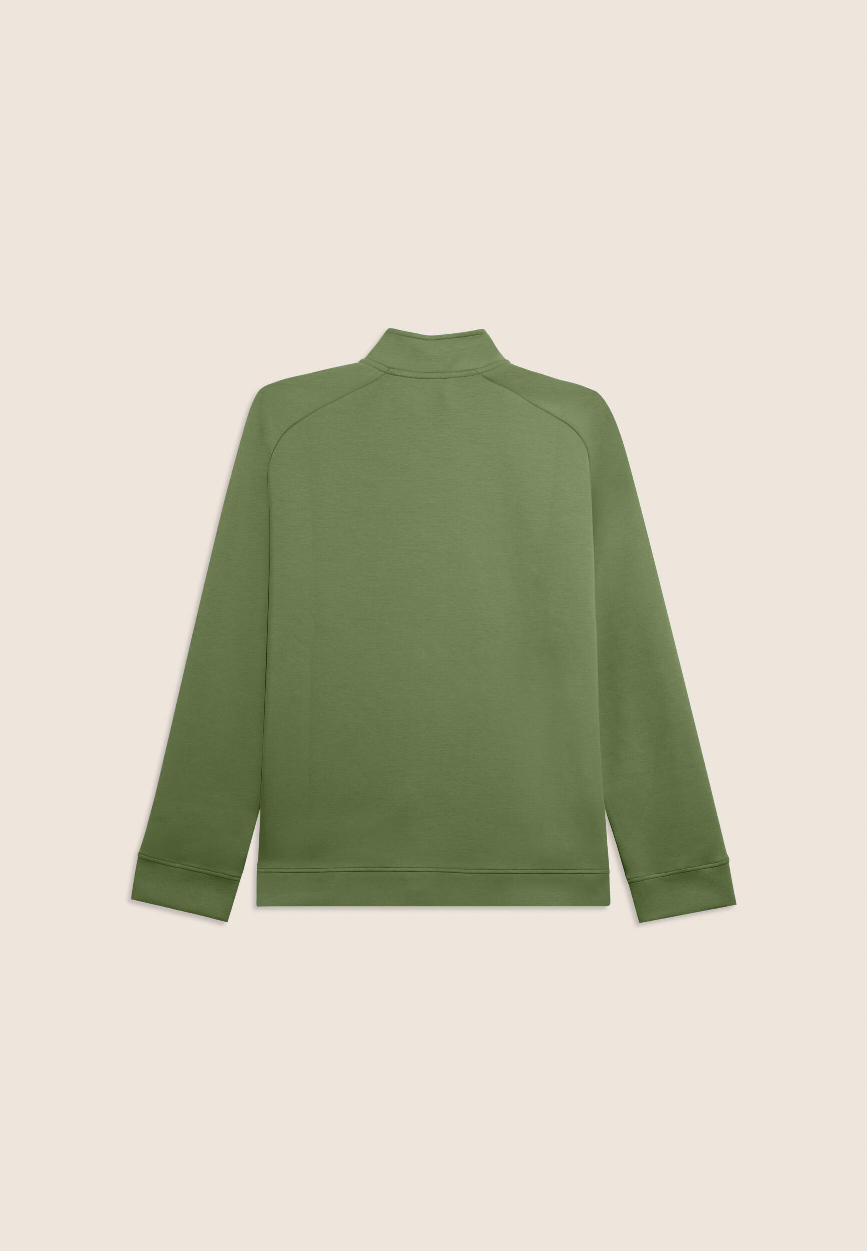 Felpa full zip con collo alto in tessuto tecnico 2/3