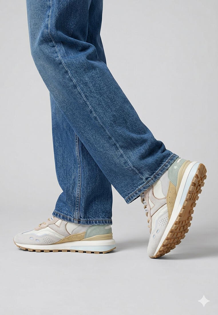 Deportivas Casual Mujer Suela Plana - Modelo 1156116 Beige 5/6
