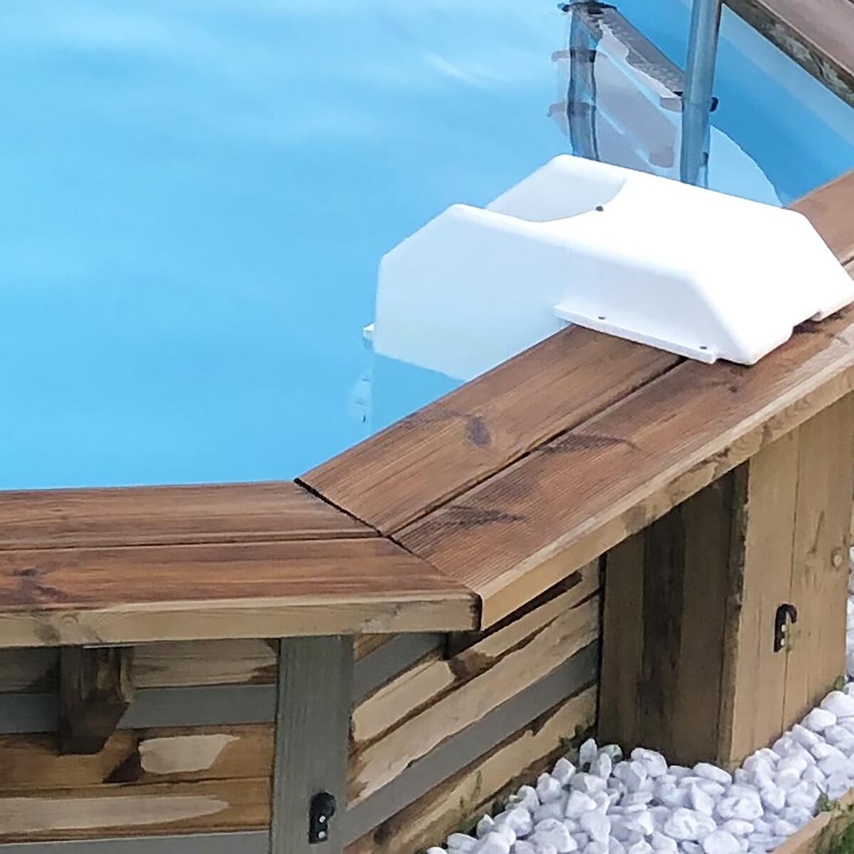 Piscine bois ronde CLEOFAS Ø460x129 cm 15m³ 7/7