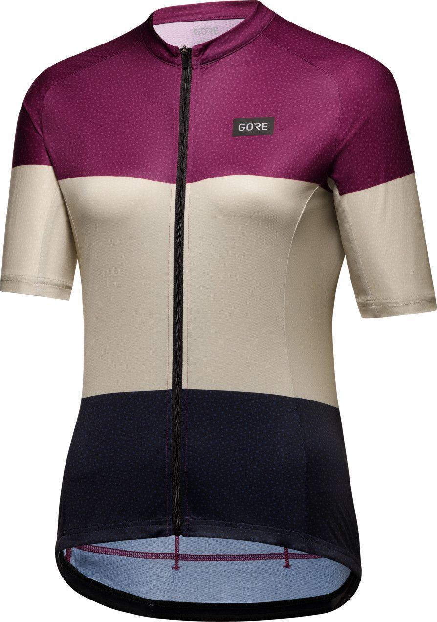 Maillot de manga corta Gore Wear Spirit Stripes Violeta/Beige 3/3