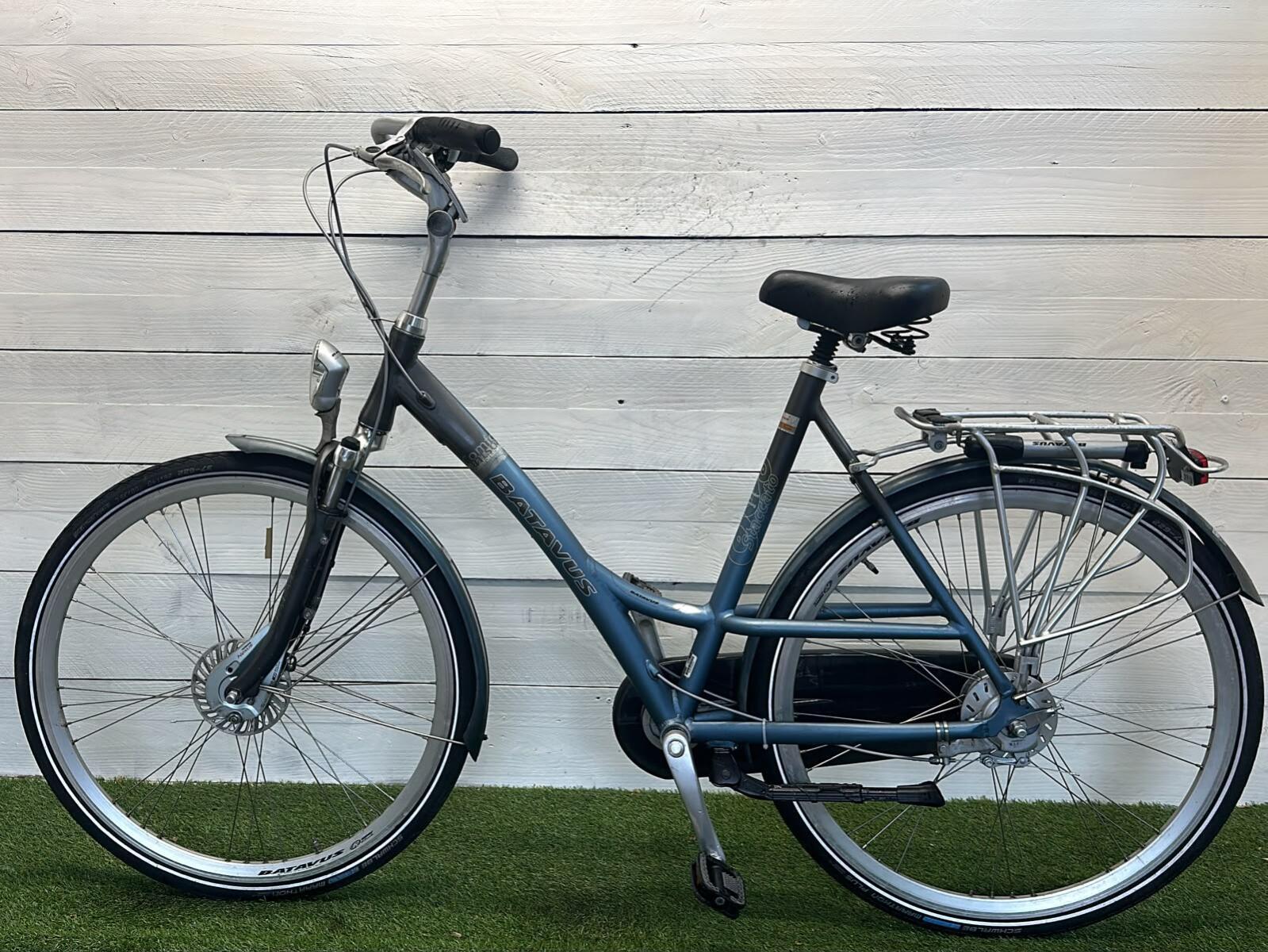 Tweedehands Batavus stadsfiets dames, blauw 28" 2/3