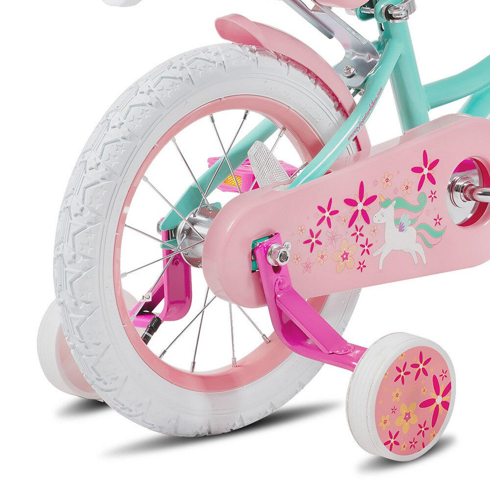 Fille Cyclisme Vélo Enfant avec petites roues panier porte-poupée 12" 4/6