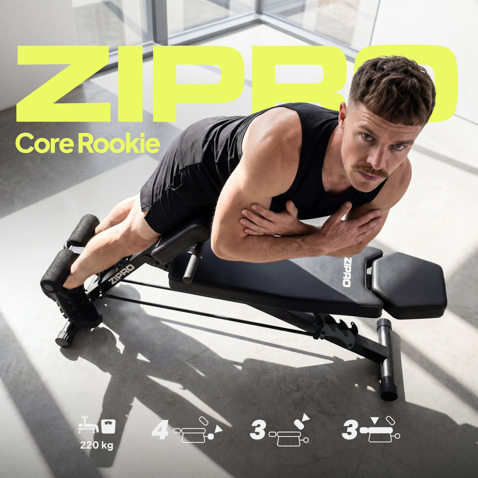 Lavice ZIPRO Core Rookie s opěrkou na biceps 3/7
