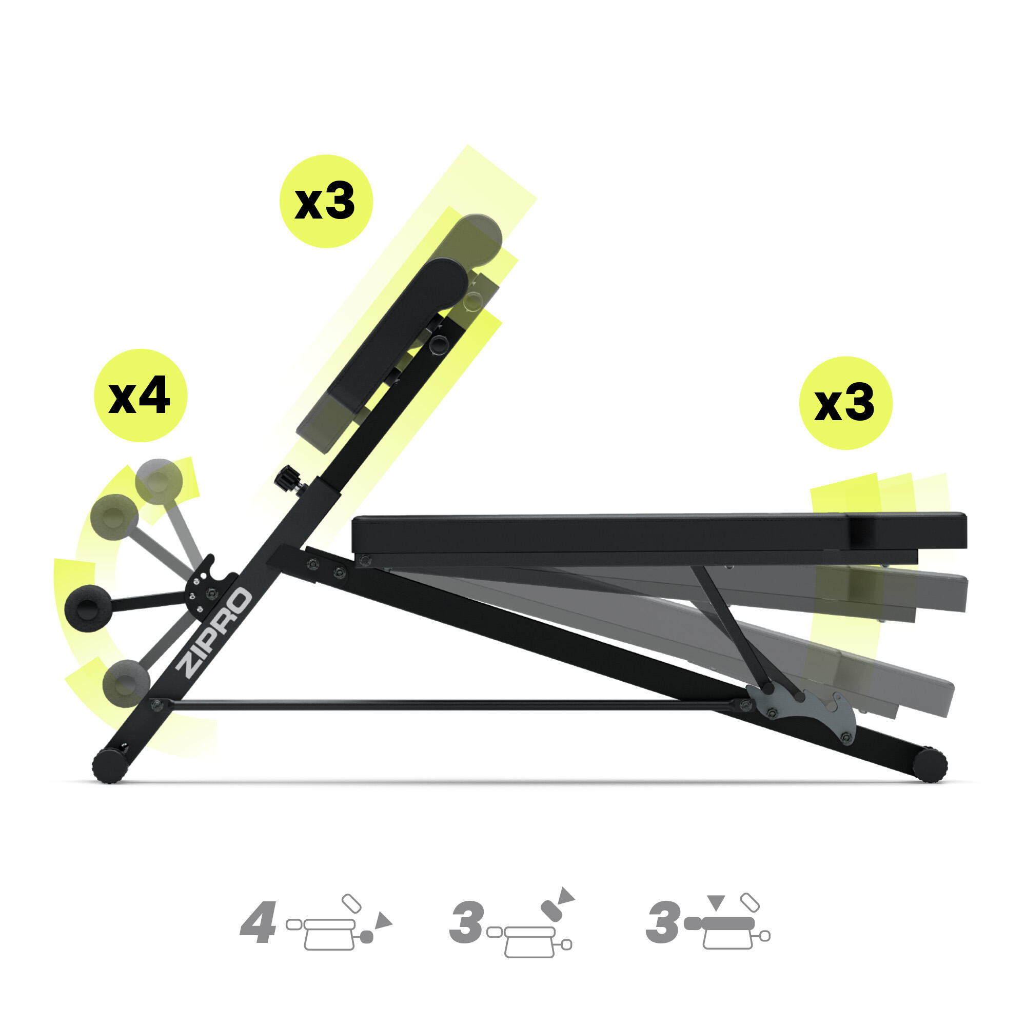 Lavice ZIPRO Core Rookie s opěrkou na biceps 2/7