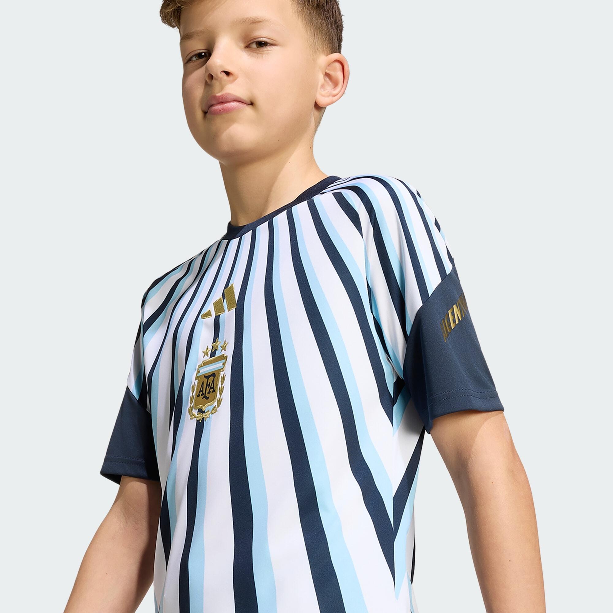 Maglia pre-partita Home Argentina 26 per bambini e bambine 5/6
