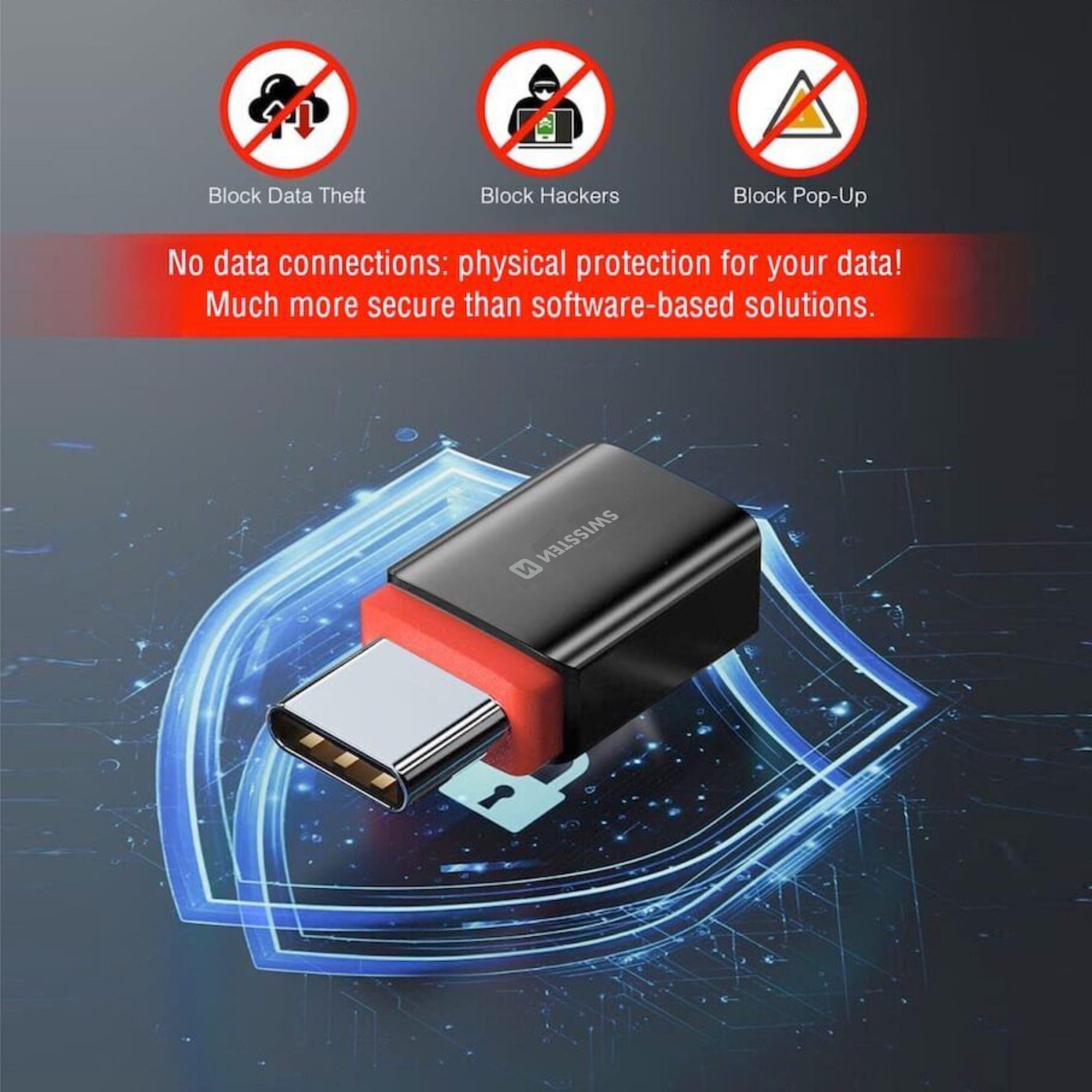 SWISSTEN DataGuard Bloqueador de Dados USB-C (M para F) 7/7