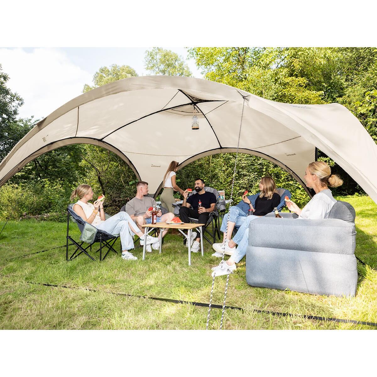 Pavillon Ascot 350 Technisch katoen - 3,50 x 3,50 m - 230 cm stahoogte 2/7