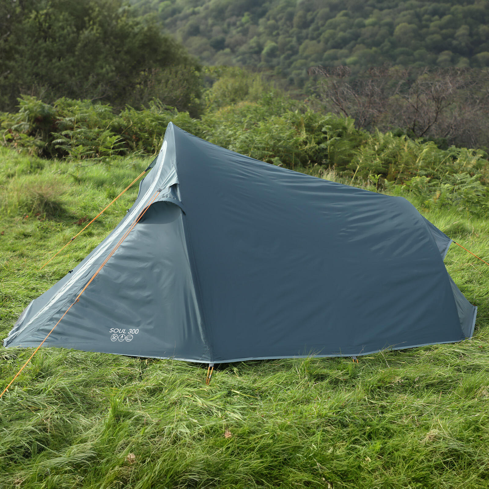 Tente de camping Soul 300 Trekking 3 personnes tunnel Outdoor Bike Vélo 5/7