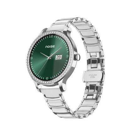 Slimme Horloge Smartwatch NOISE Diva Araya Zilver Ceramic