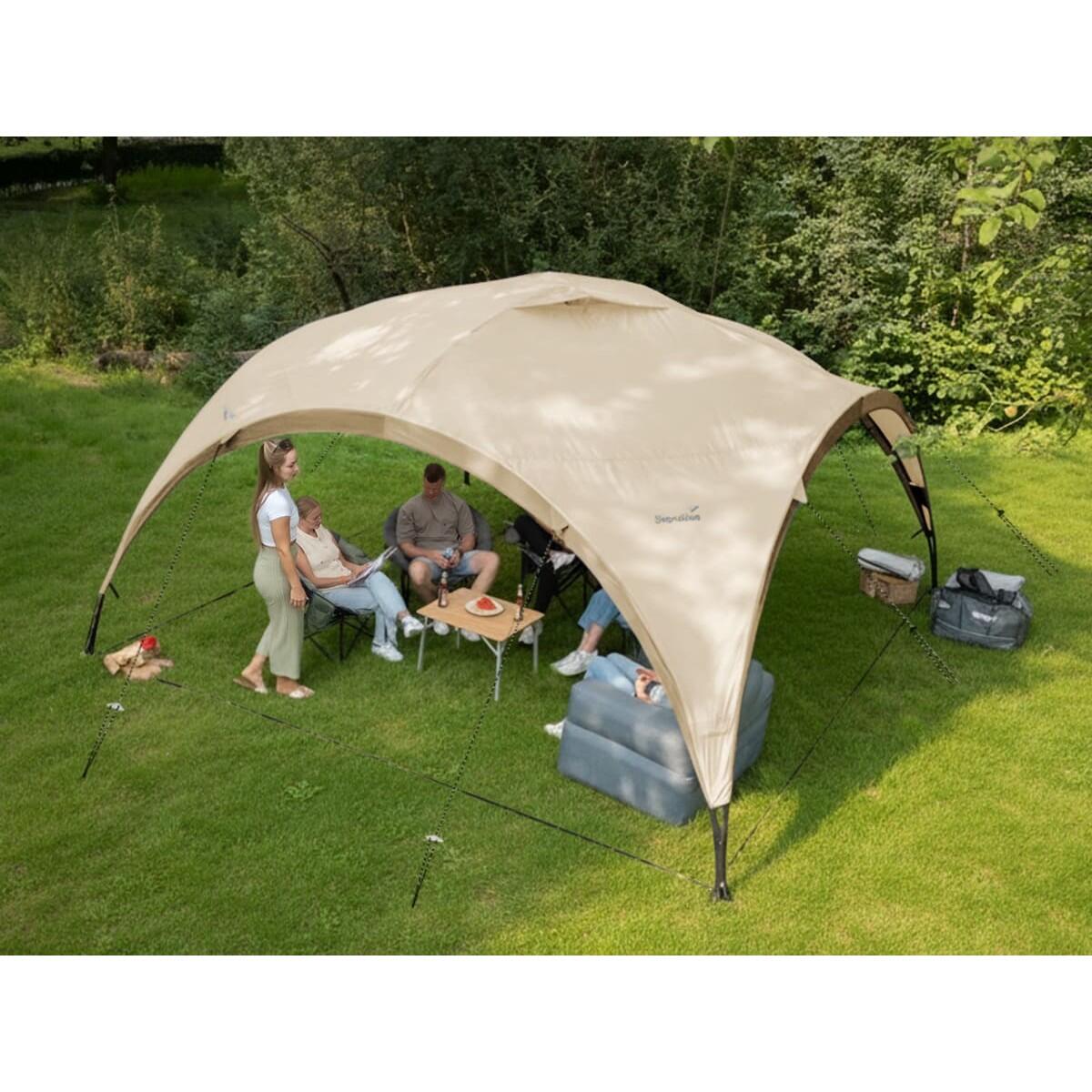 Pavillon Ascot 350 Technisch katoen - 3,50 x 3,50 m - 230 cm stahoogte 4/7