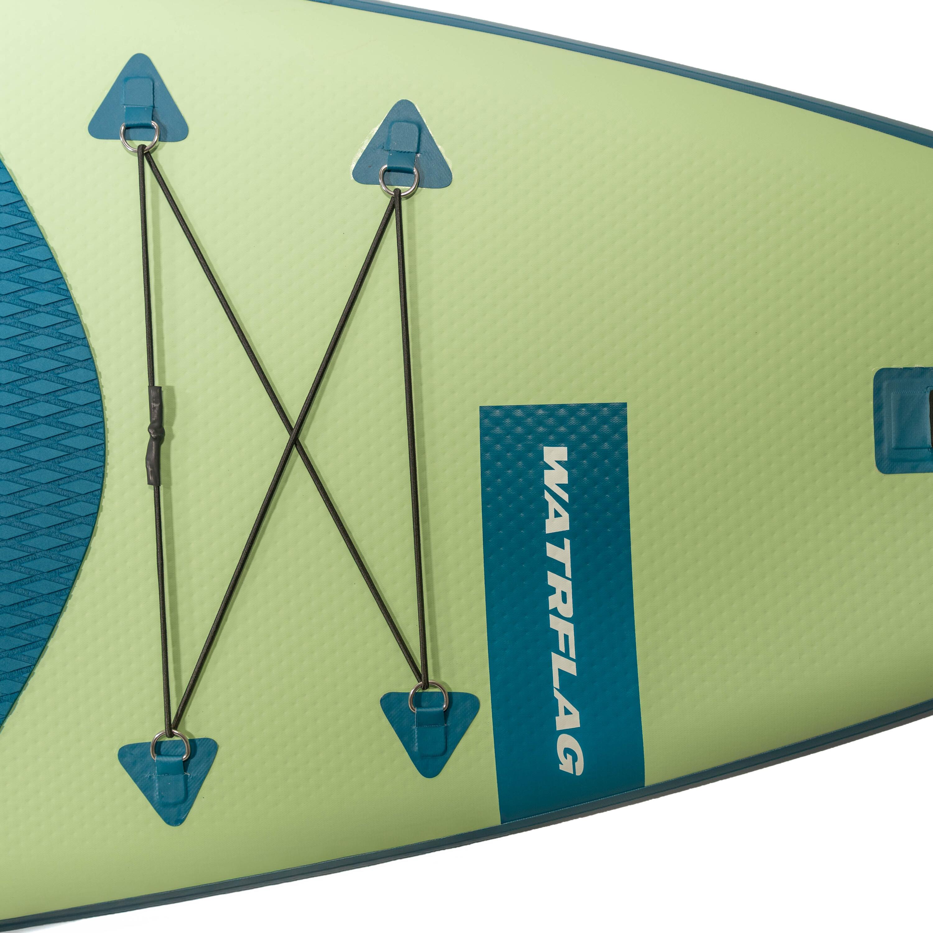 SUP Premium WATRFLAG Spinner Green 10'2" ALLROUND + Bag Pack 2/7