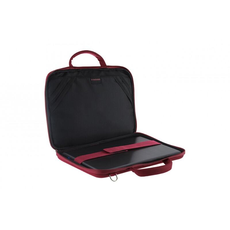 TUCANO Darkolor Slim 13"/14" saco para portátil vermelho 6/7