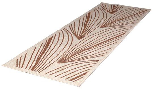 Outdoor-Läufer 80x230 cm Braun UV-beständig faltbar - Human Comfort Carros