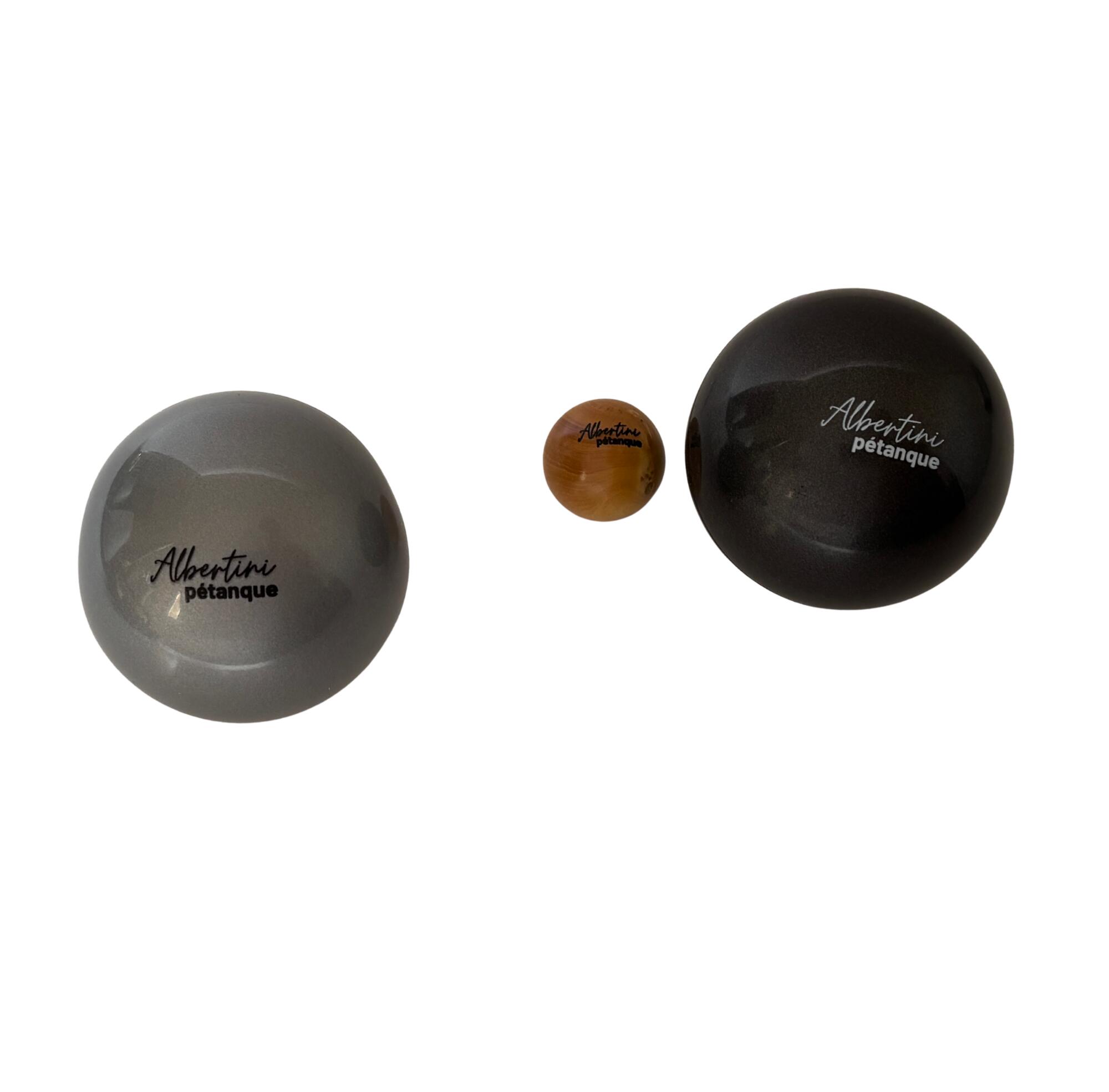 KIT 6 BOULES PETANQUE SOUPLES INTERIEUR EXTERIEUR 3/5