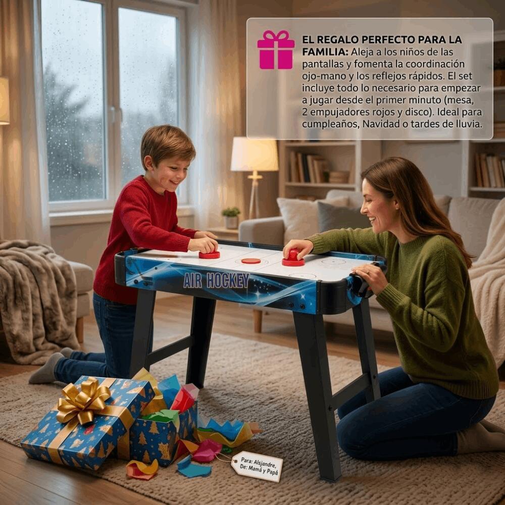 Table de jeu DEVESSPORT | Air Hockey sur pieds | Compacte (69 x 37 x 60 cm) 3/5