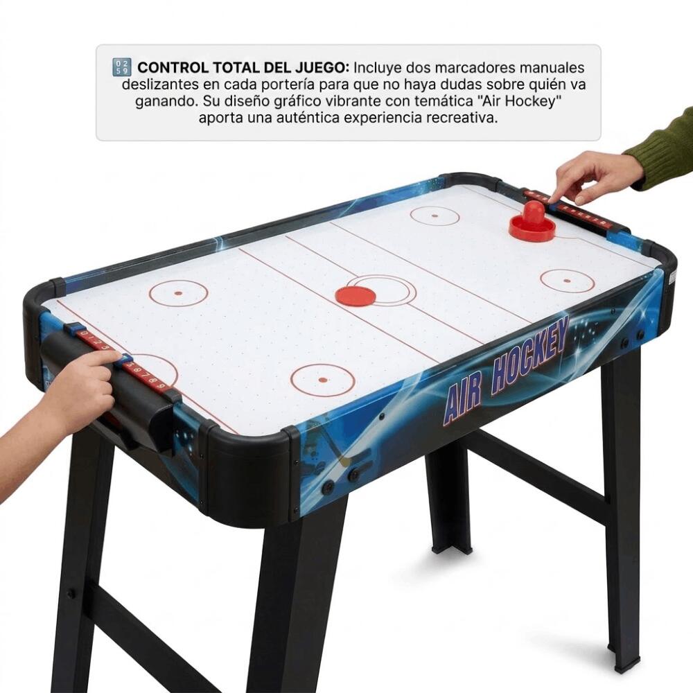 Table de jeu DEVESSPORT | Air Hockey sur pieds | Compacte (69 x 37 x 60 cm) 2/5