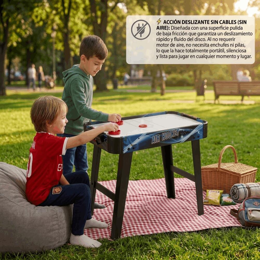 Table de jeu DEVESSPORT | Air Hockey sur pieds | Compacte (69 x 37 x 60 cm) 5/5