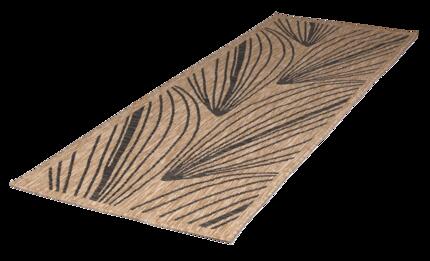 Outdoor-Läufer 80x230 cm Braun UV-beständig faltbar - Human Comfort Carros