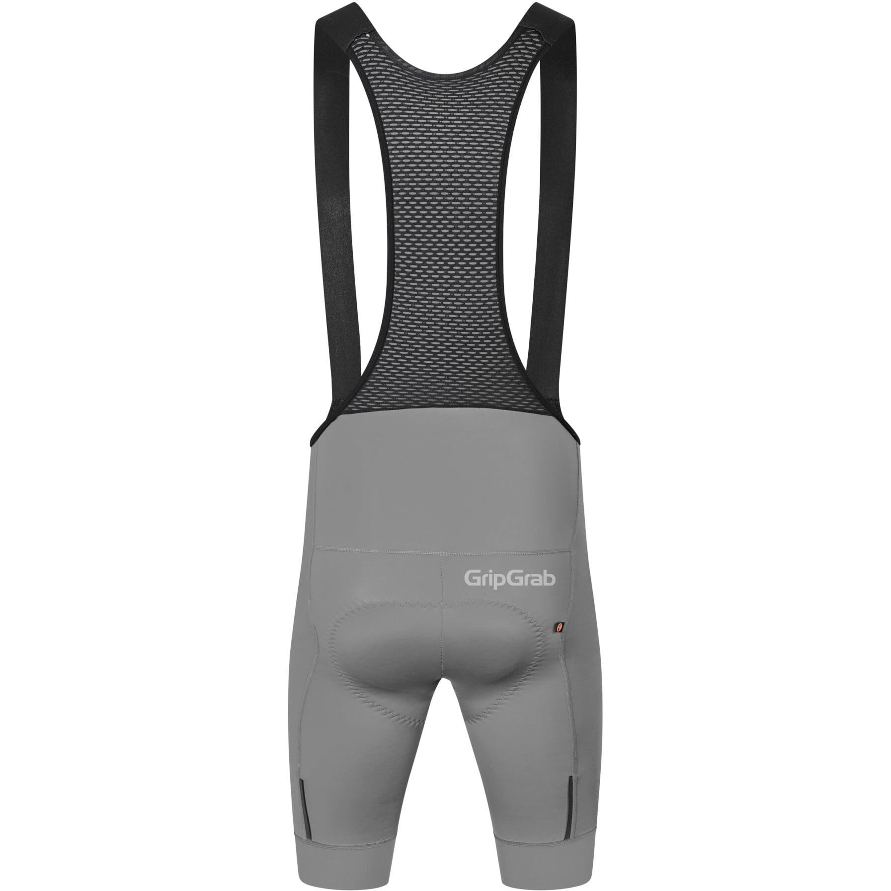 Short de cyclisme pour homme avec bretelles PACR GripGrab, gris - Taille 2XL 2/6