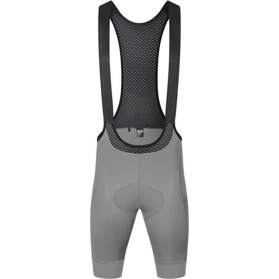 PACR Herren-Radhose mit Hosenträgern Gripgrab, Grau – Größe 2XL