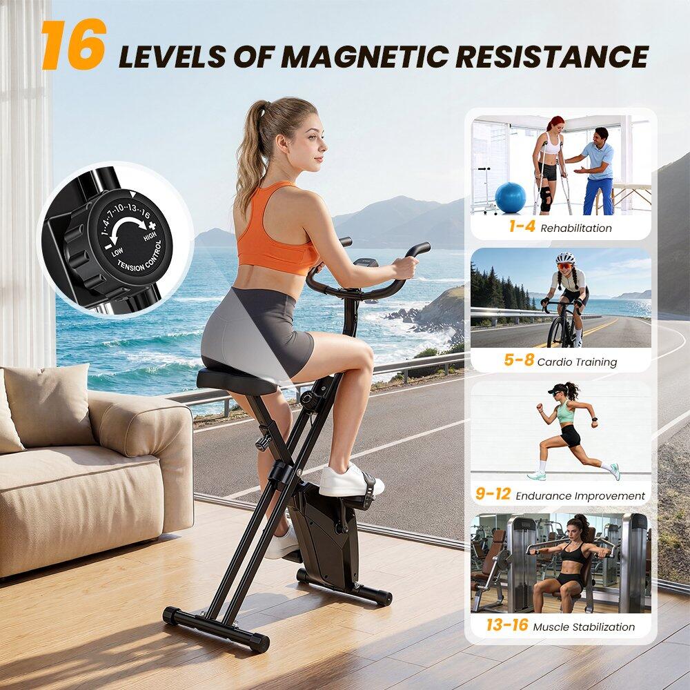 Formill YZJ-508 Bicicleta dobrável magnética 6KG 16 níveis 150kg LCD 6/6