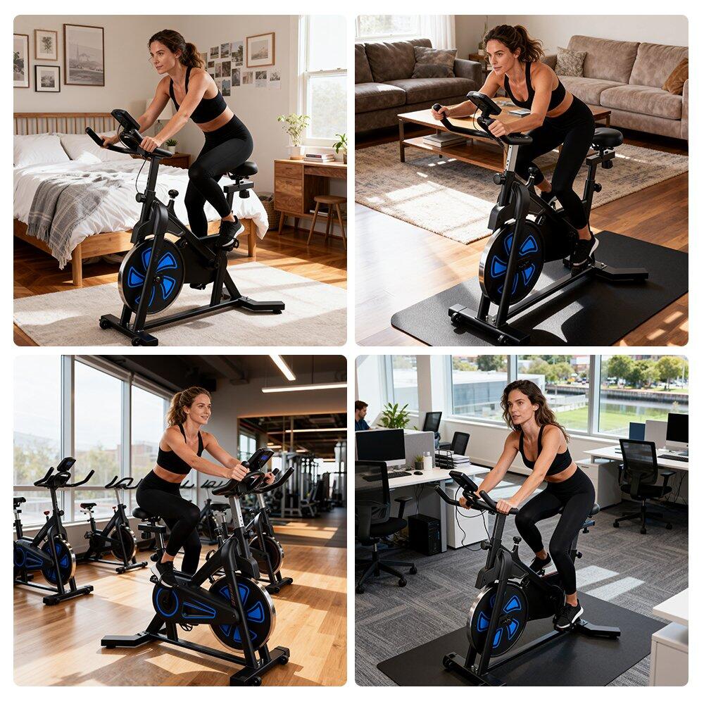 Formill QK116C Bicicleta magnética 6KG volante 8 níveis silenciosa 130kg 6/6