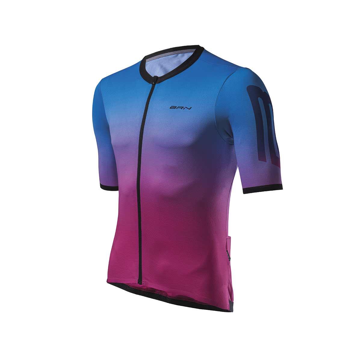 Maglia BRN Fade blu/fucsia, taglia L 2/3
