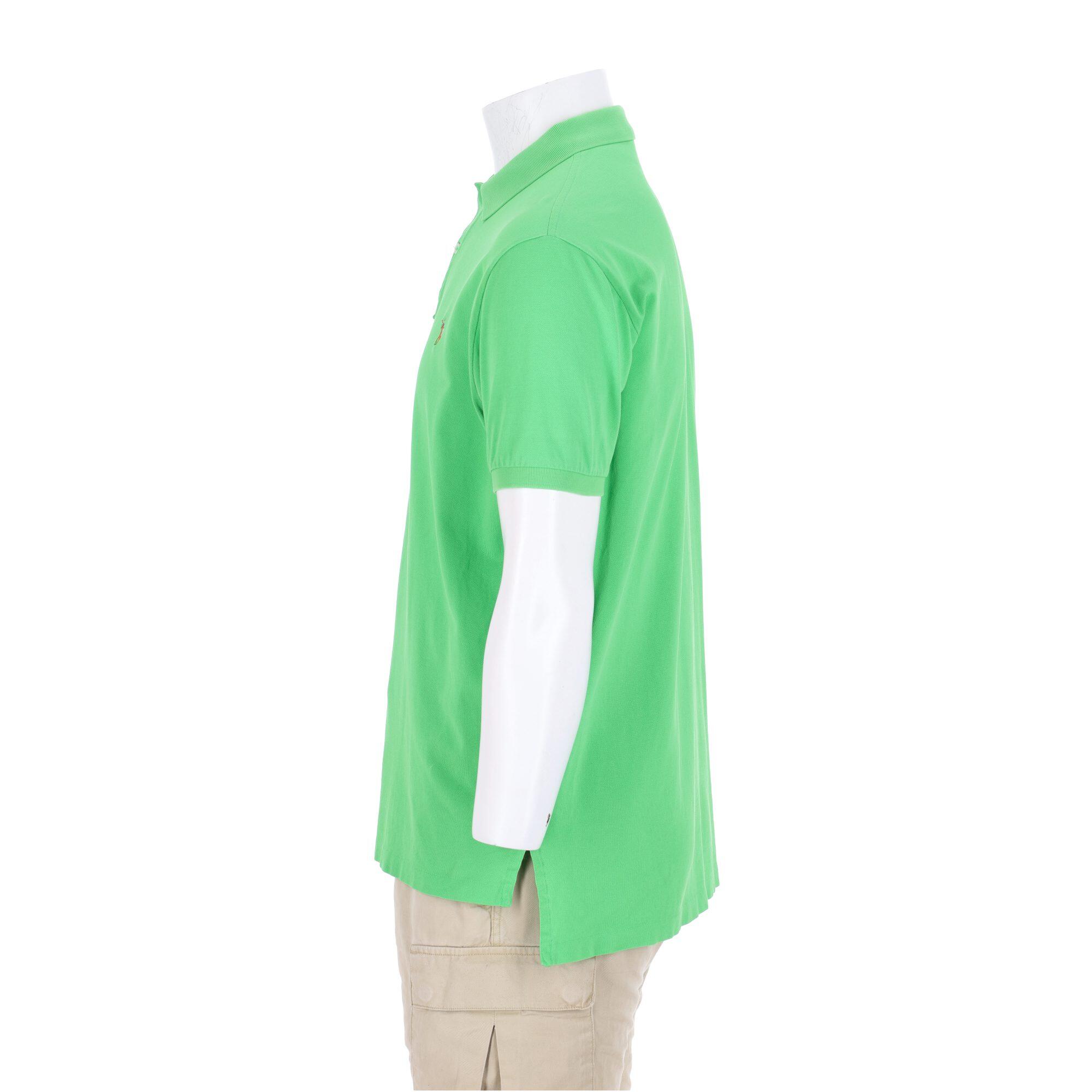 Polo maniche corte uomo verde fluo Polo Ralph Lauren 3/7