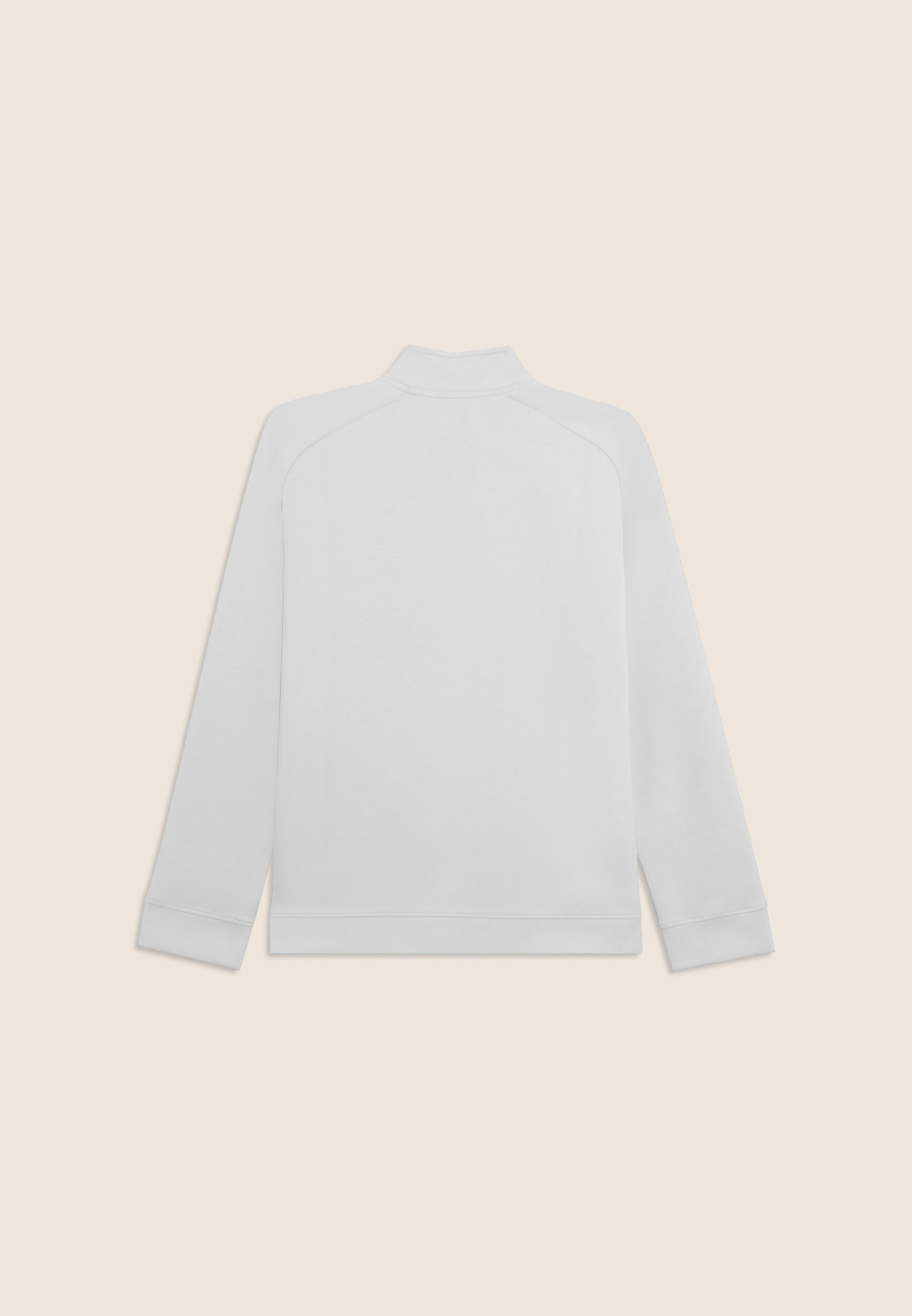 Sudadera con cremallera entera y cuello alto en tejido técnico 2/3