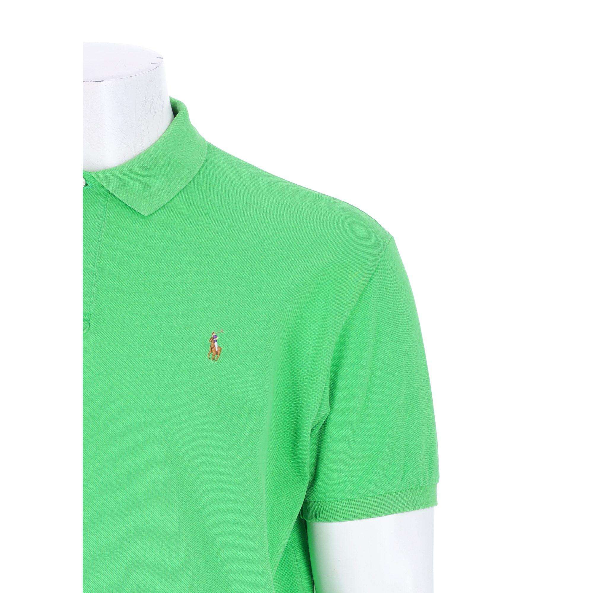 Polo maniche corte uomo verde fluo Polo Ralph Lauren 6/7