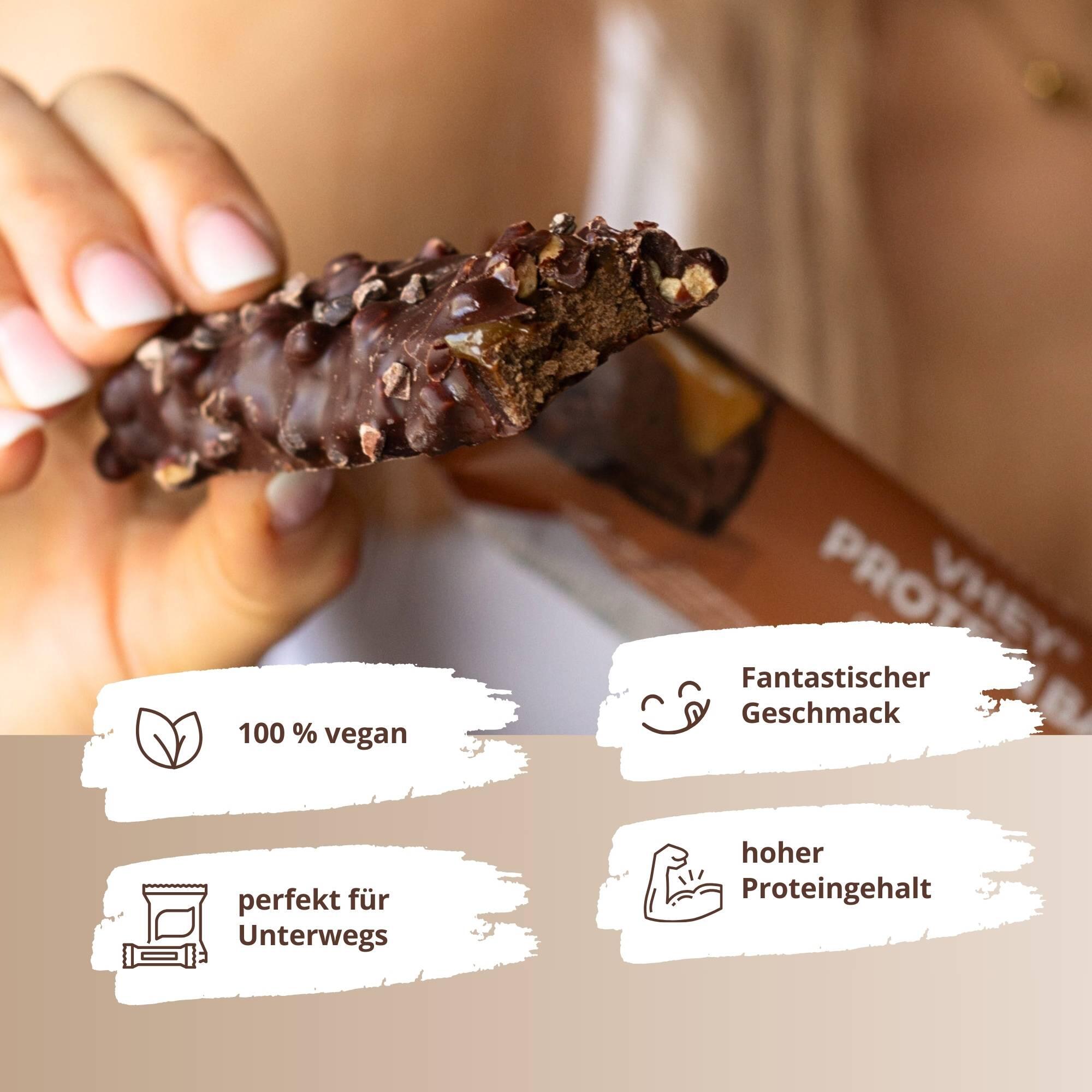 VHEY® Protein Bar Riegel - Chocolate Caramel Crisp 12er-Box 3/6