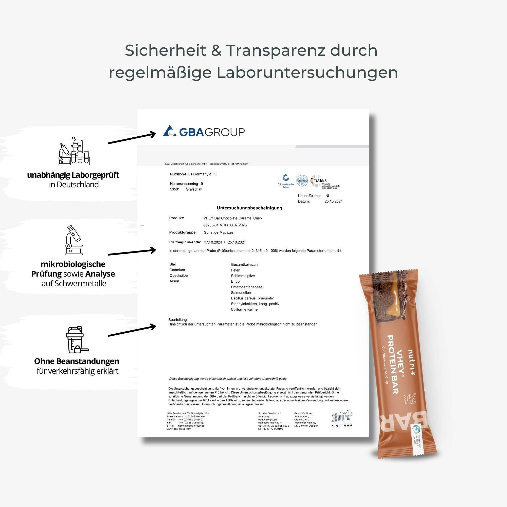 VHEY® Protein Bar Riegel - Chocolate Caramel Crisp 12er-Box 6/6