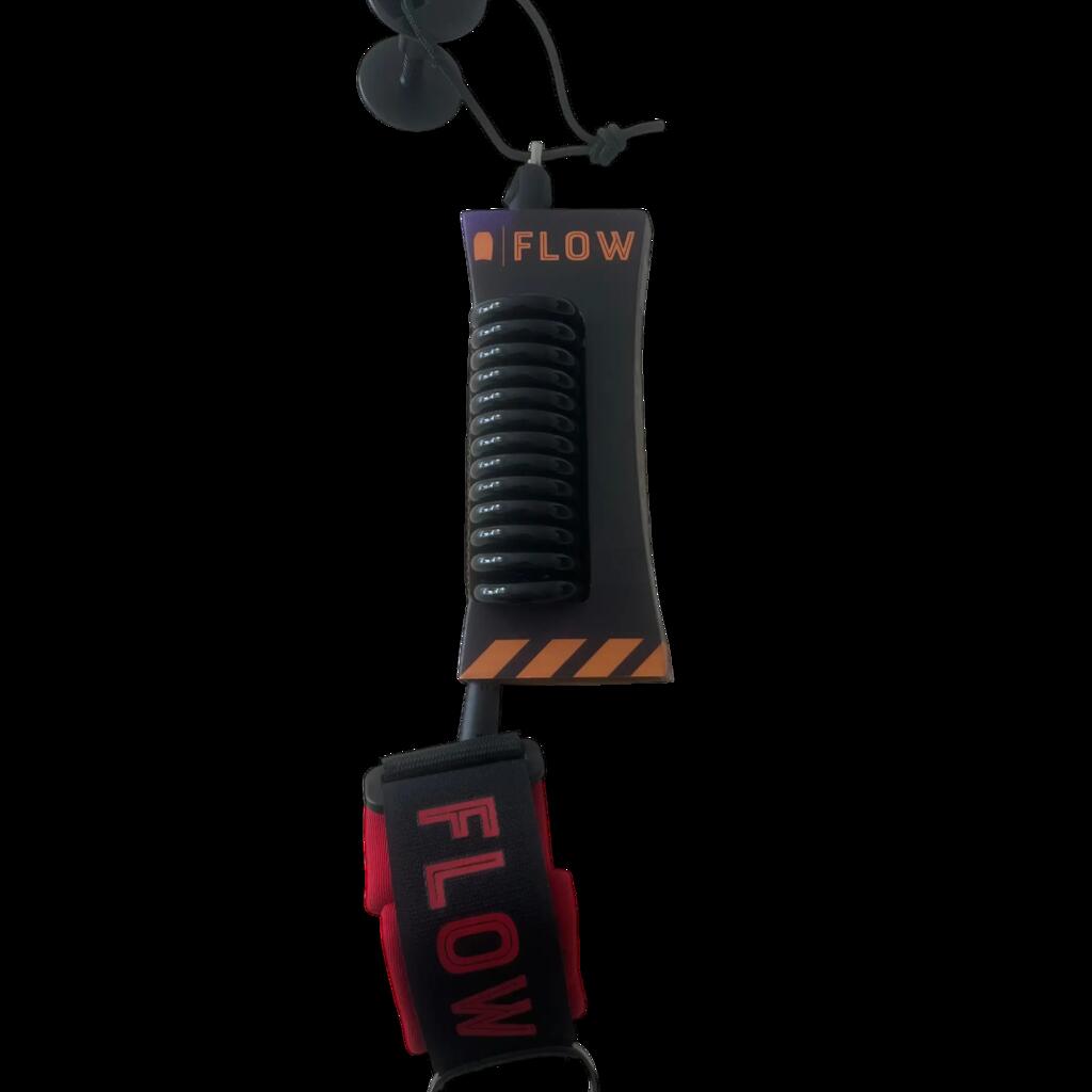 Bodyboard Leash 7mm, Wrist, Ultra-light, Black/Red