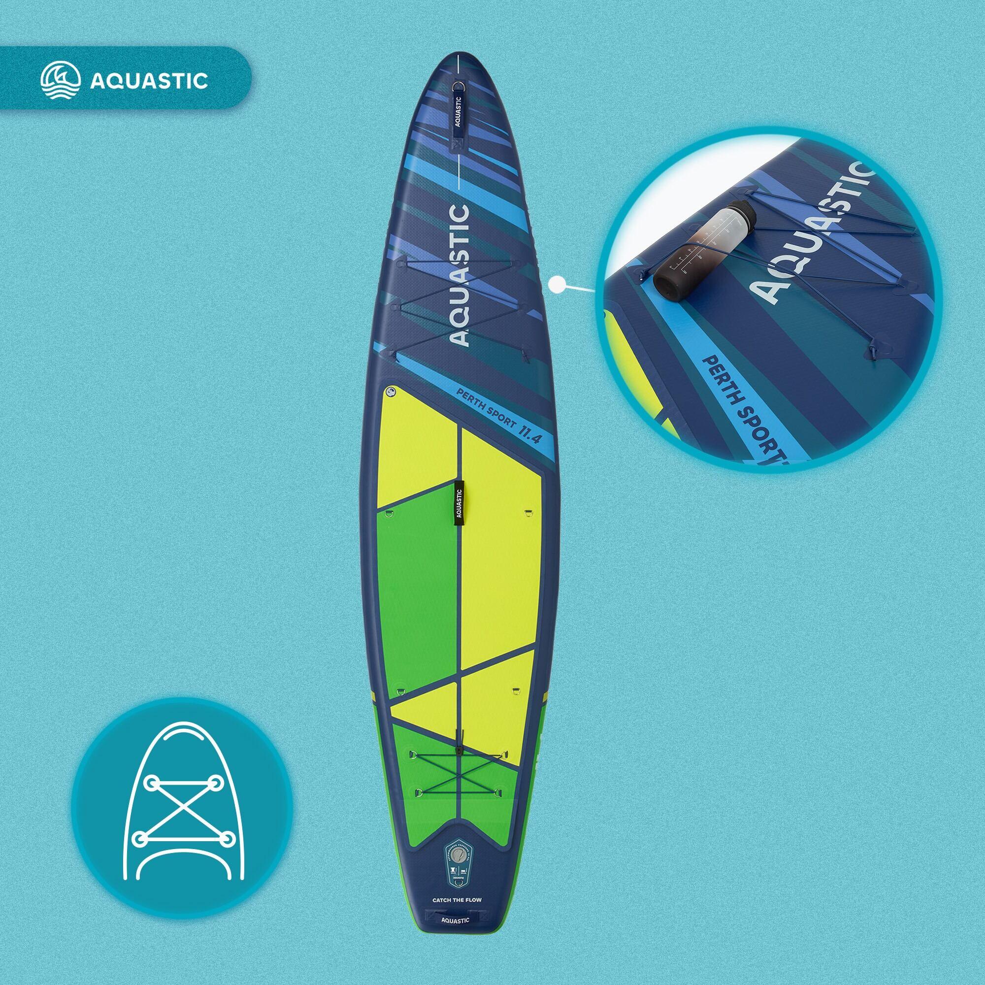 Zestaw deska SUP pompowana AQUASTIC Perth Sport 11'4" MSL 7/7