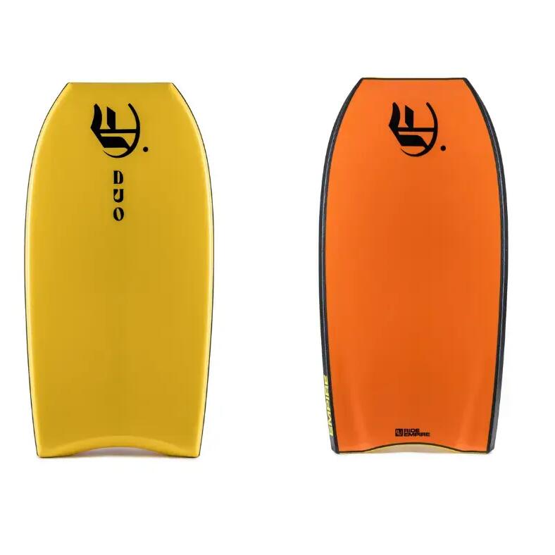 Empire DUO PE Bodyboard, Yellow/Orange, Size 41