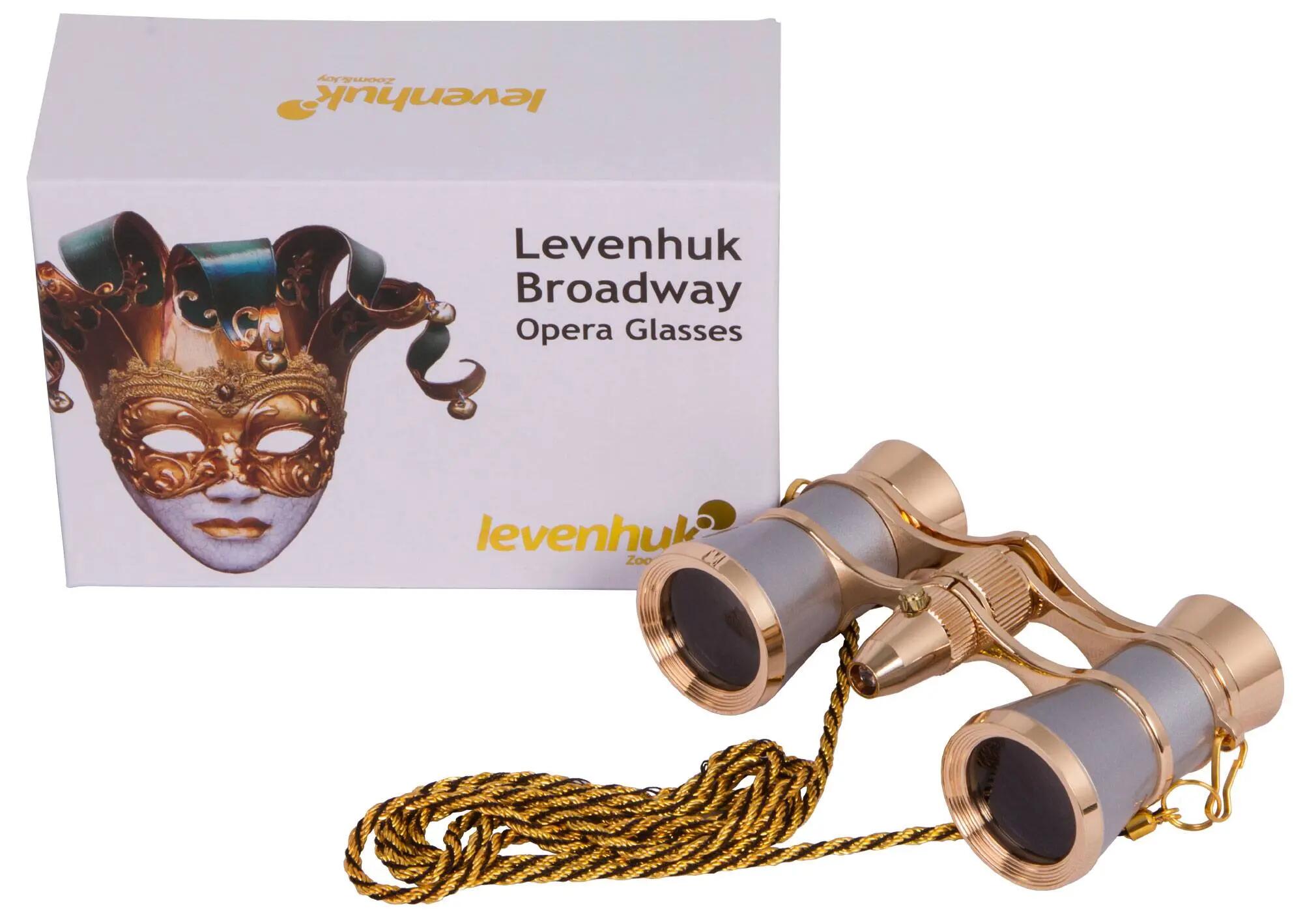 Prismáticos para ópera Levenhuk Broadway 325F (con luz LED y cadena) 3/15