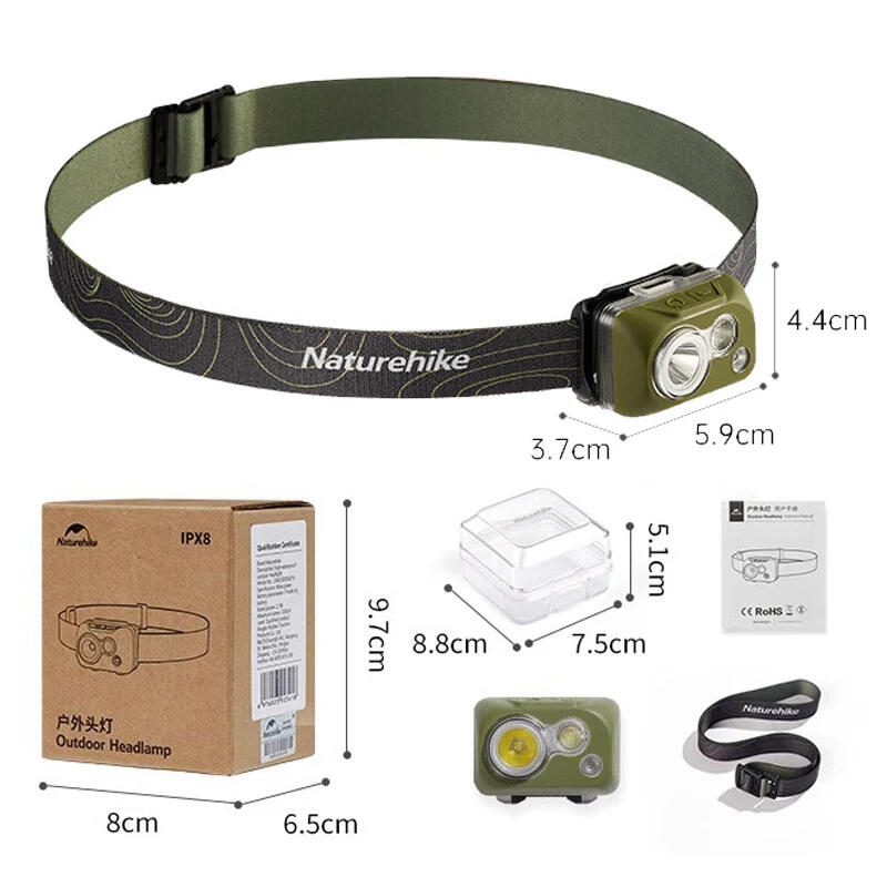 Lampe frontale Naturehike - IP68 étanche, 300 lm 2/4