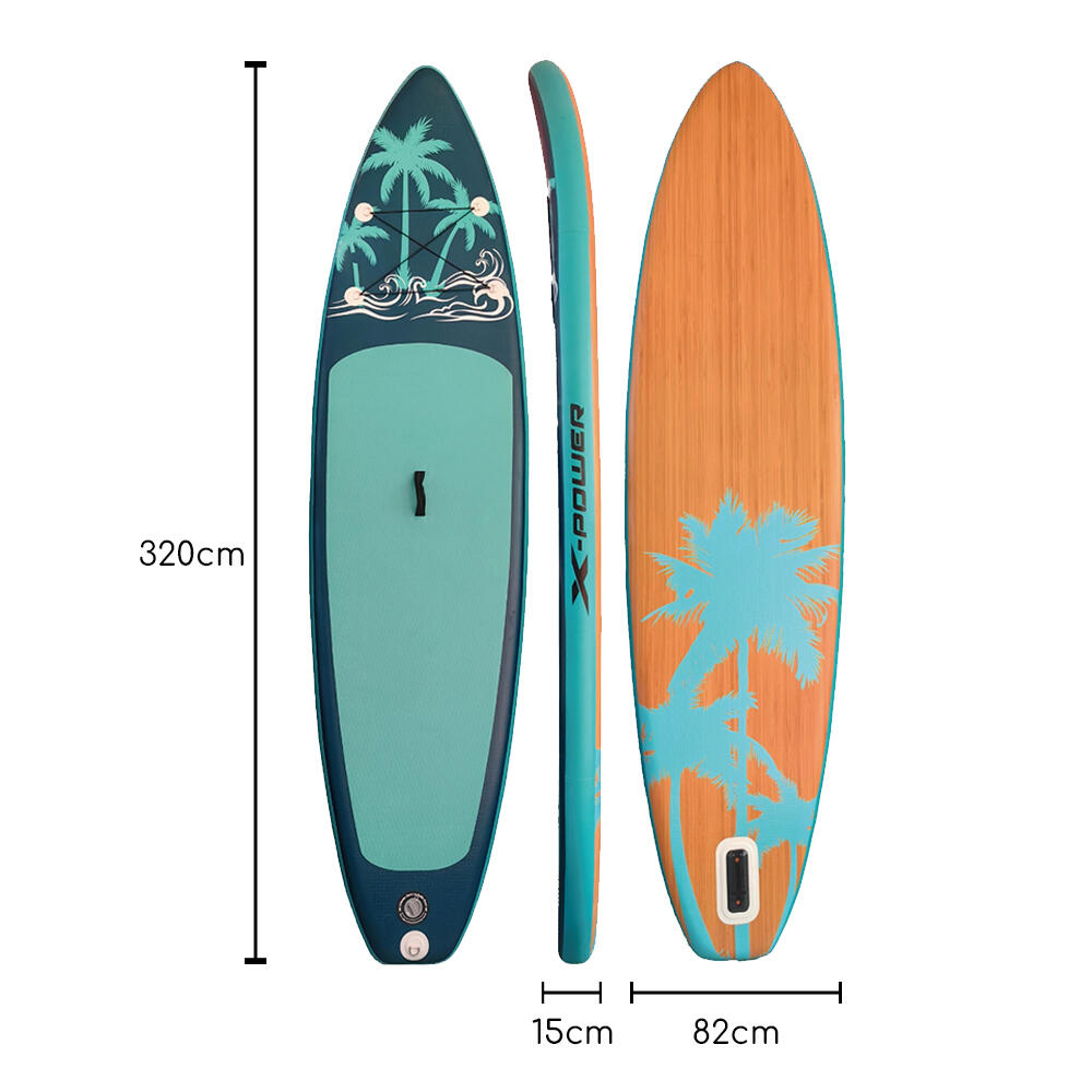 Tabla Paddle Surf Hinchable 320×82×15cm con Remo, Bomba de Aire y Accesorios 2/5